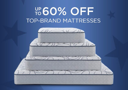 Up to 60% Off Top-Brand Mattresses